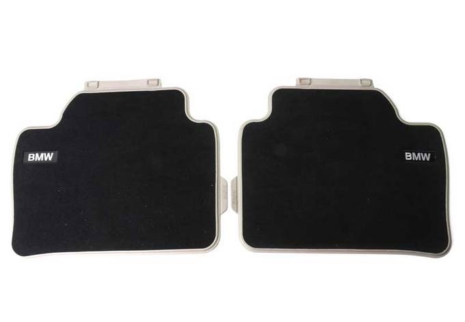BMW Floor Mat Set - Rear (Modern) (Black) 51472293363